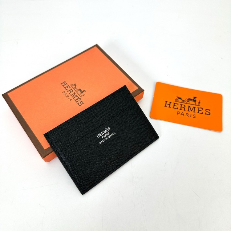 HERMES CARD HOLDER SİYAH 
